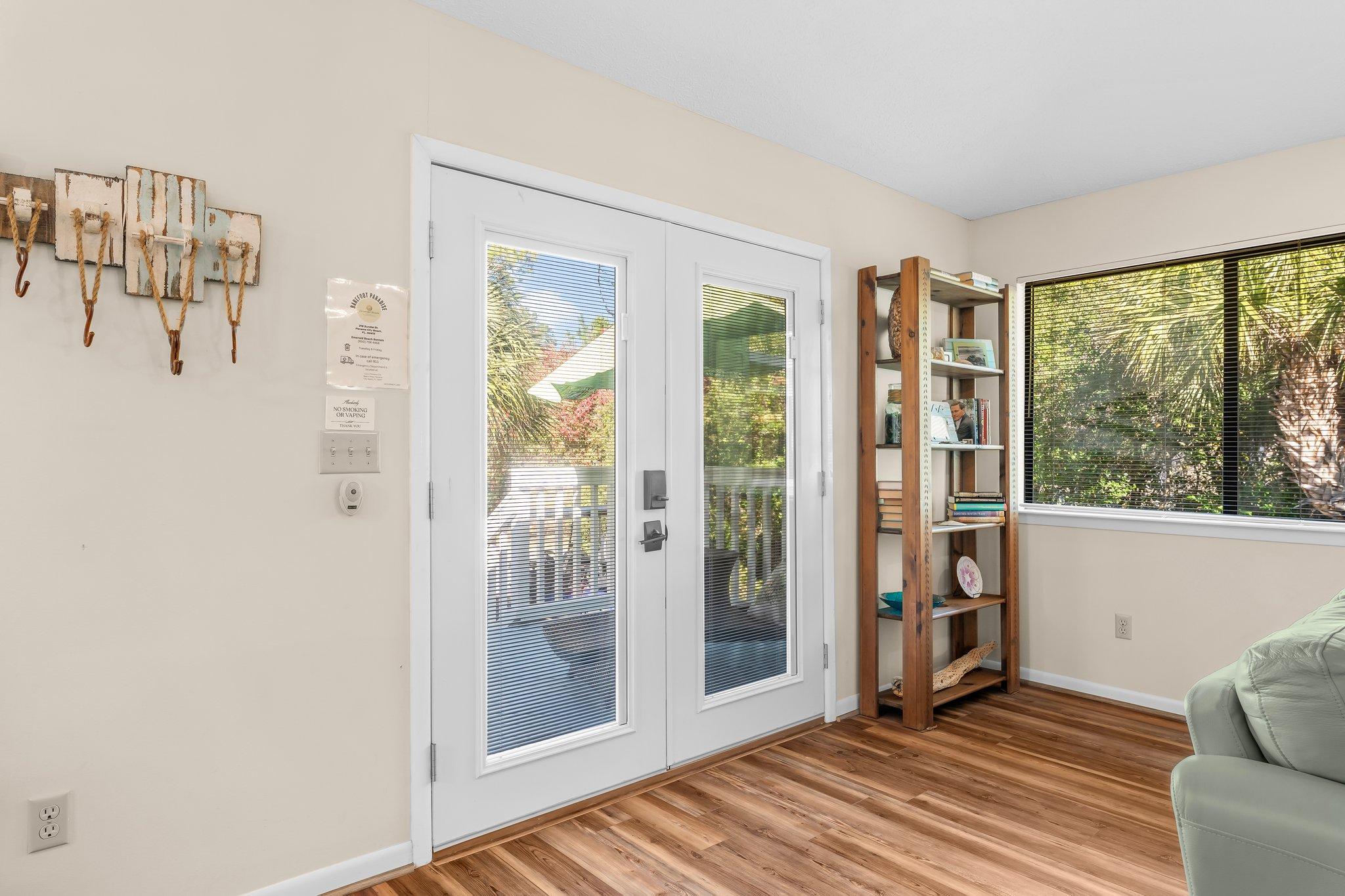 view of the front door