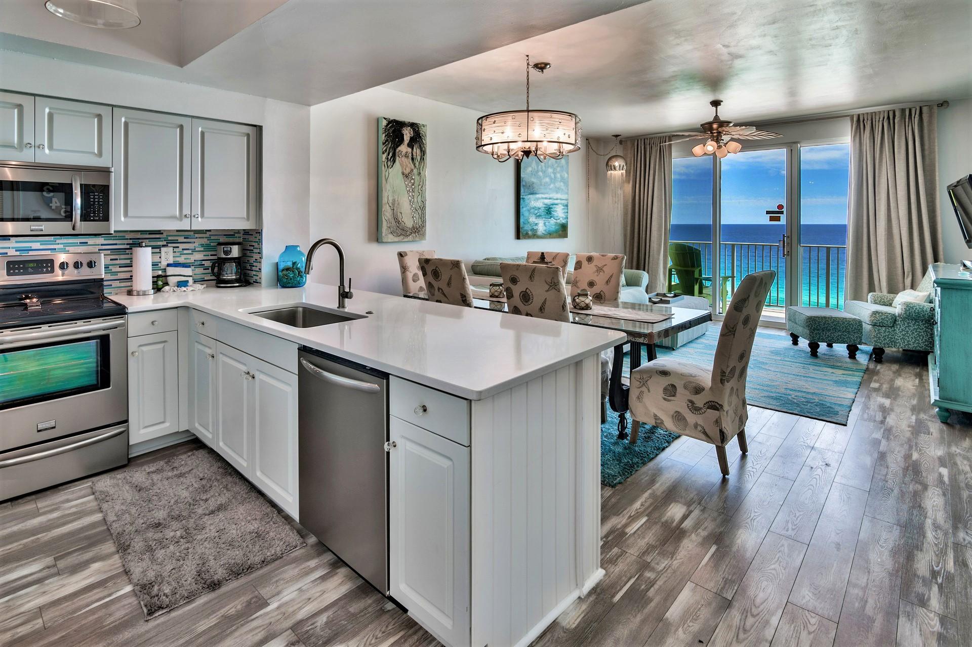 Majestic Sun 911B - Gulf View From the Kitchen