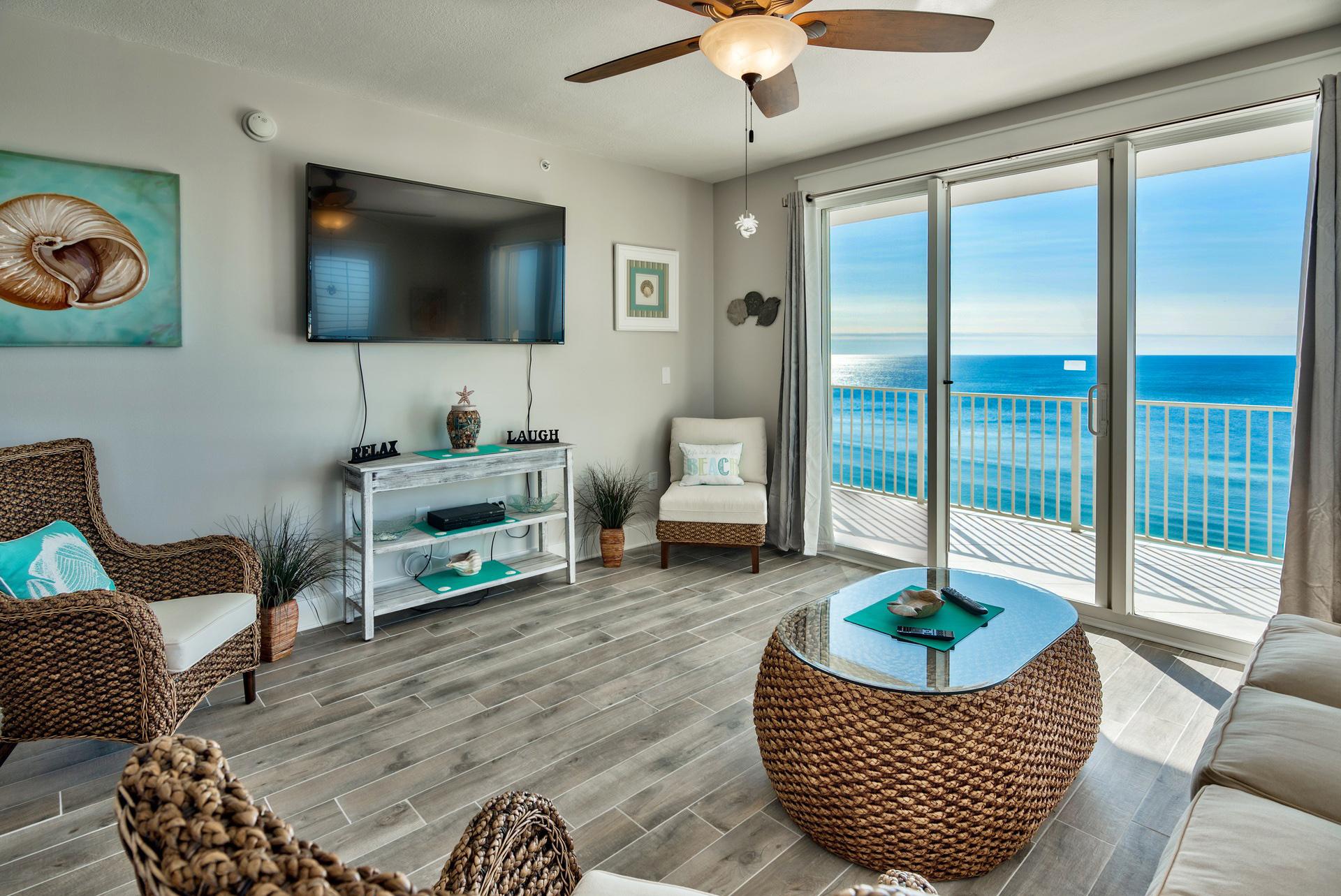 Majestic Sun 1112B - Gulf Views From Living Room