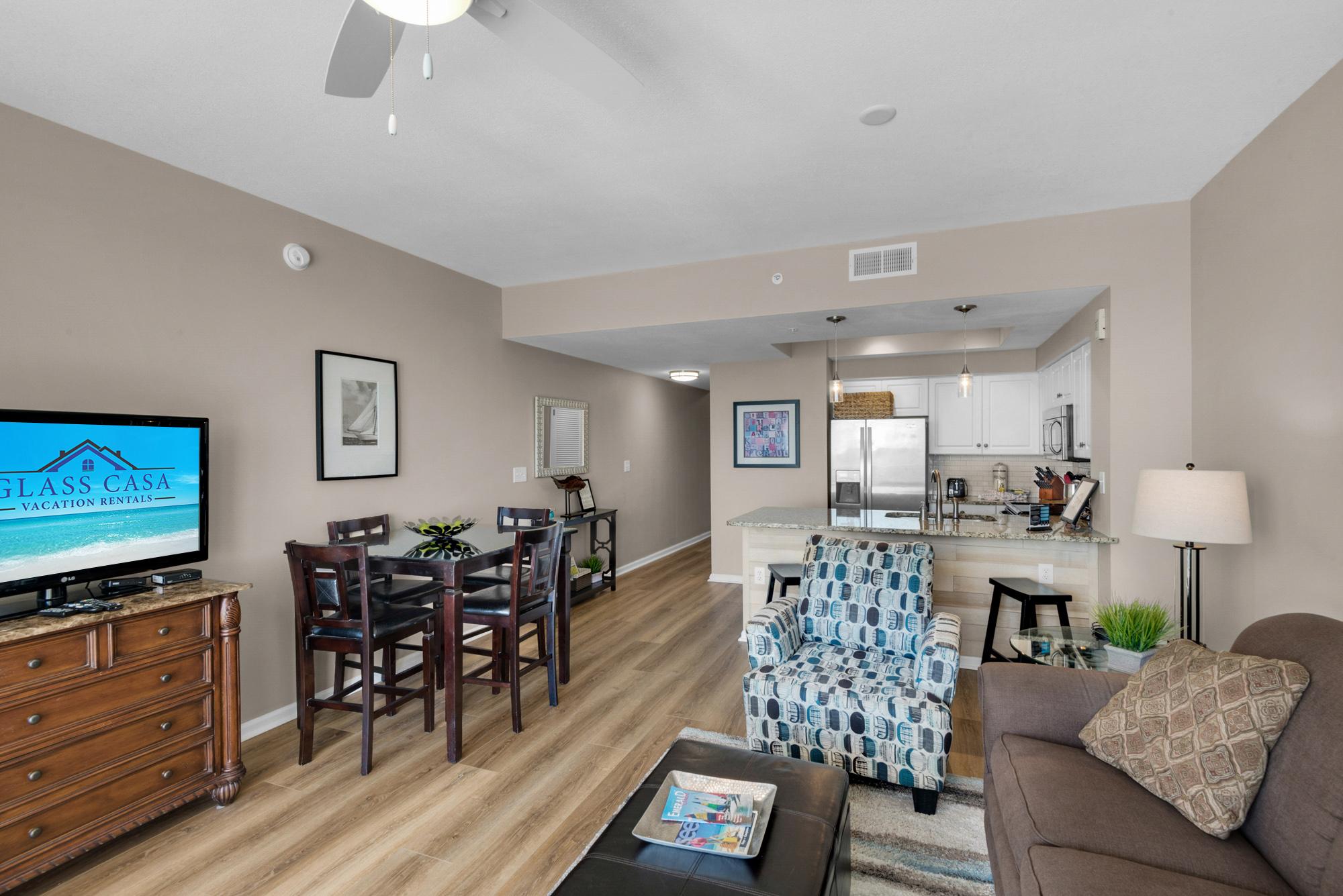 Majestic Sun 1008B - Beach View Living Area w/ Sleeper Sofa