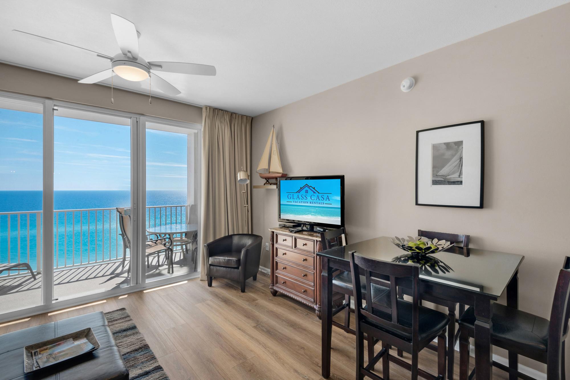 Majestic Sun 1008B - Beach View Living Area w/ HDTV
