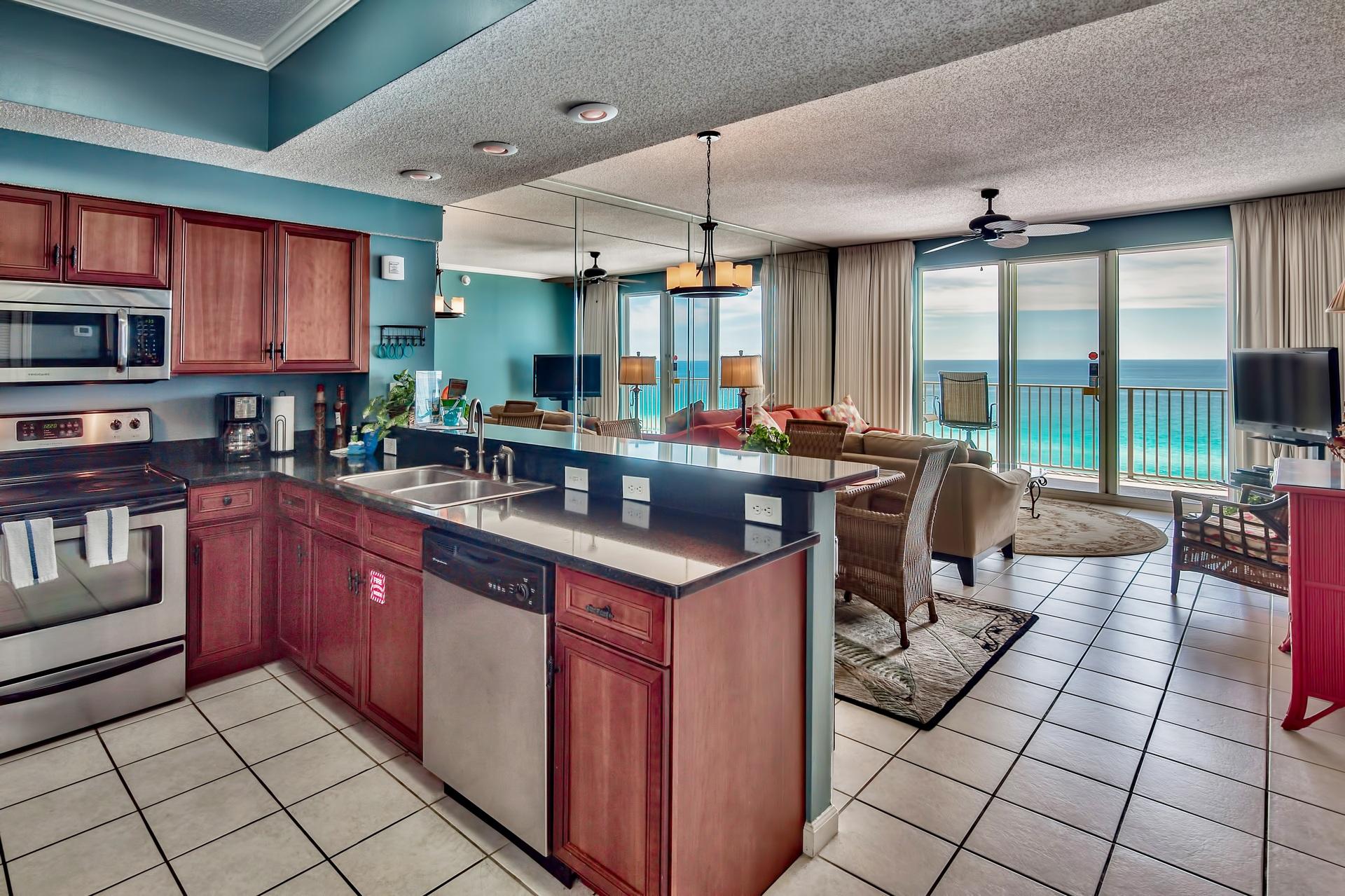 Majestic Sun 911A - Gulf View from the Kitchen