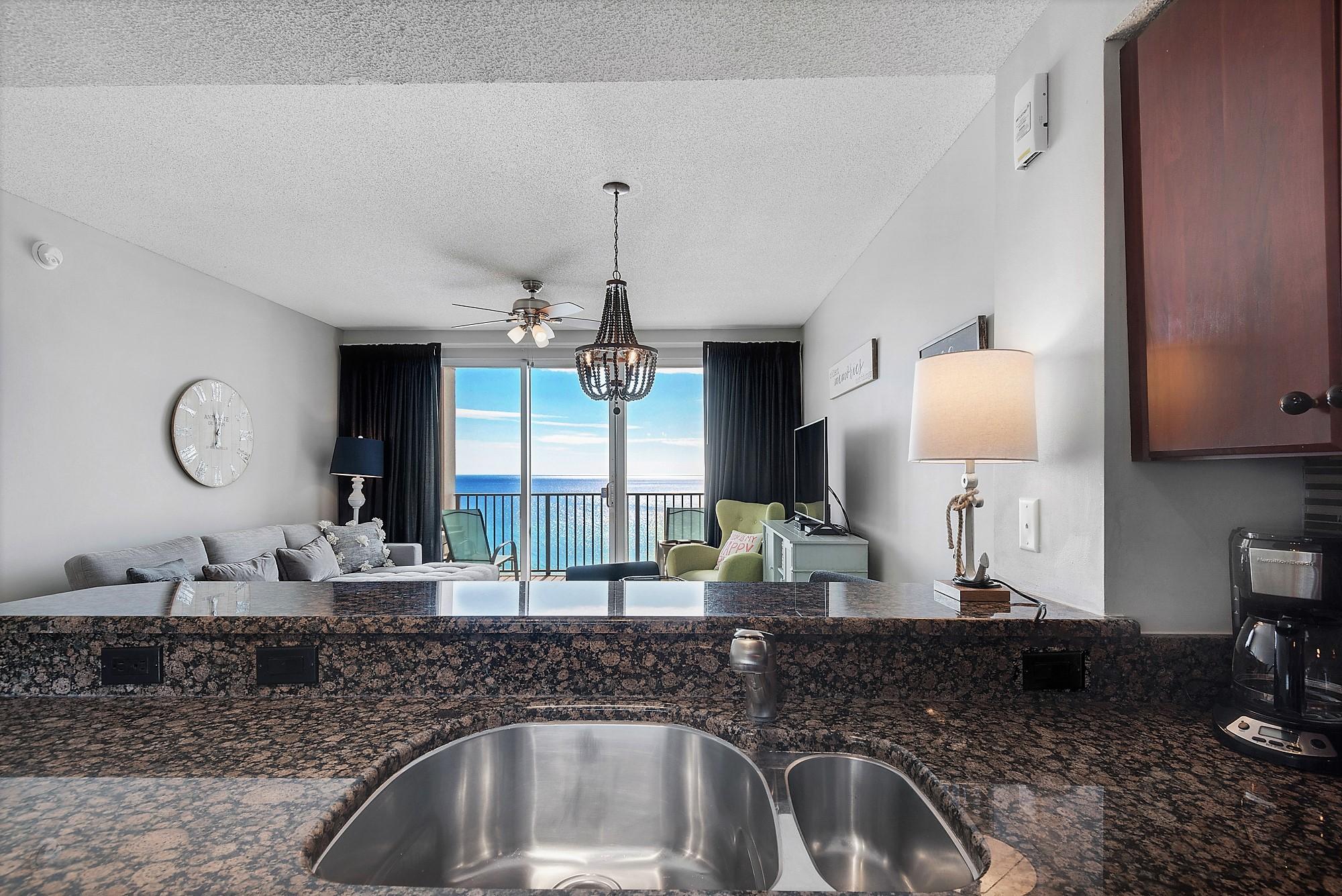 Majestic Sun 709B - Gulf Views From Kitchen