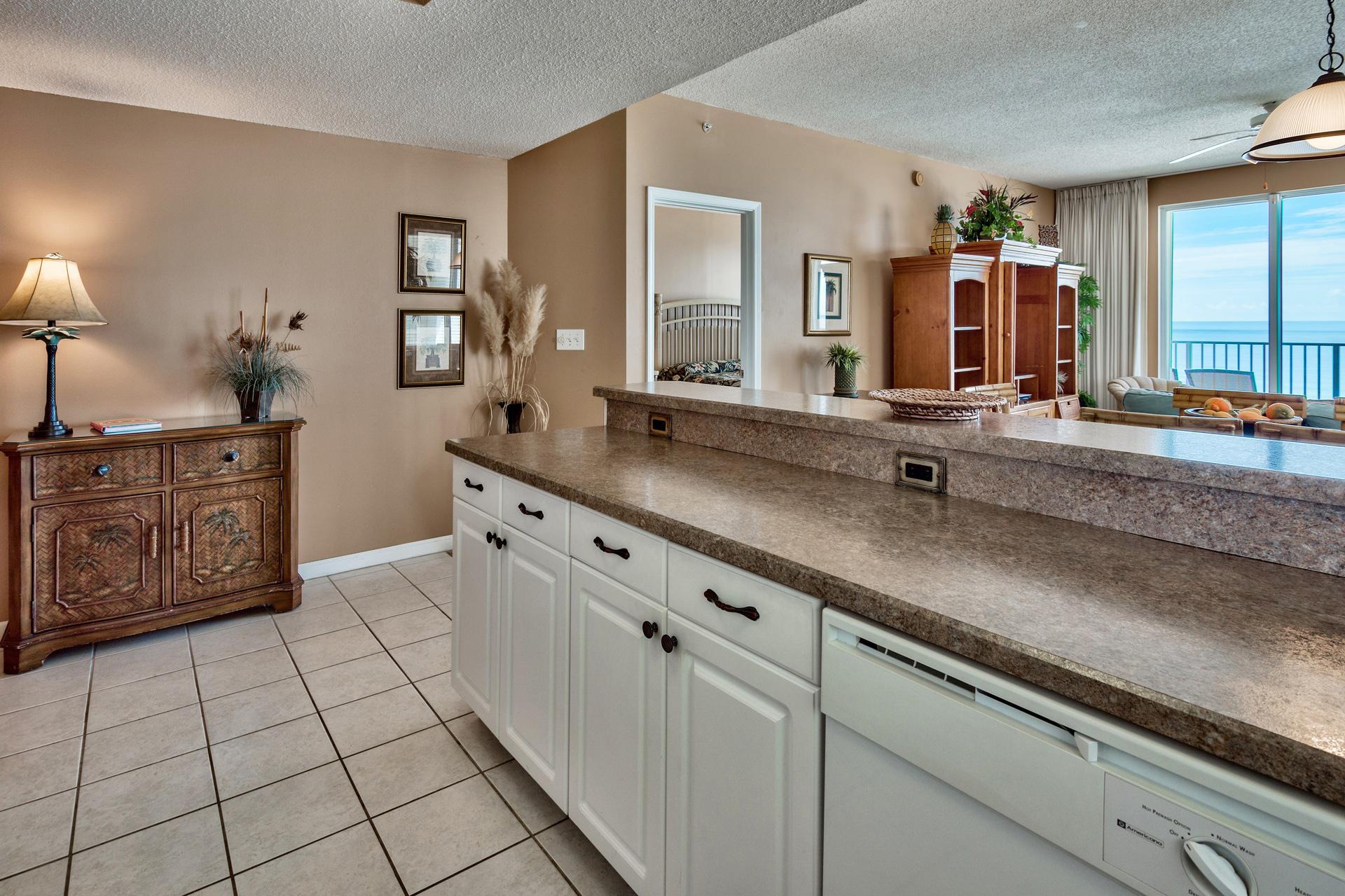 Majestic Sun A914 - Gulf View From Kitchen Counter