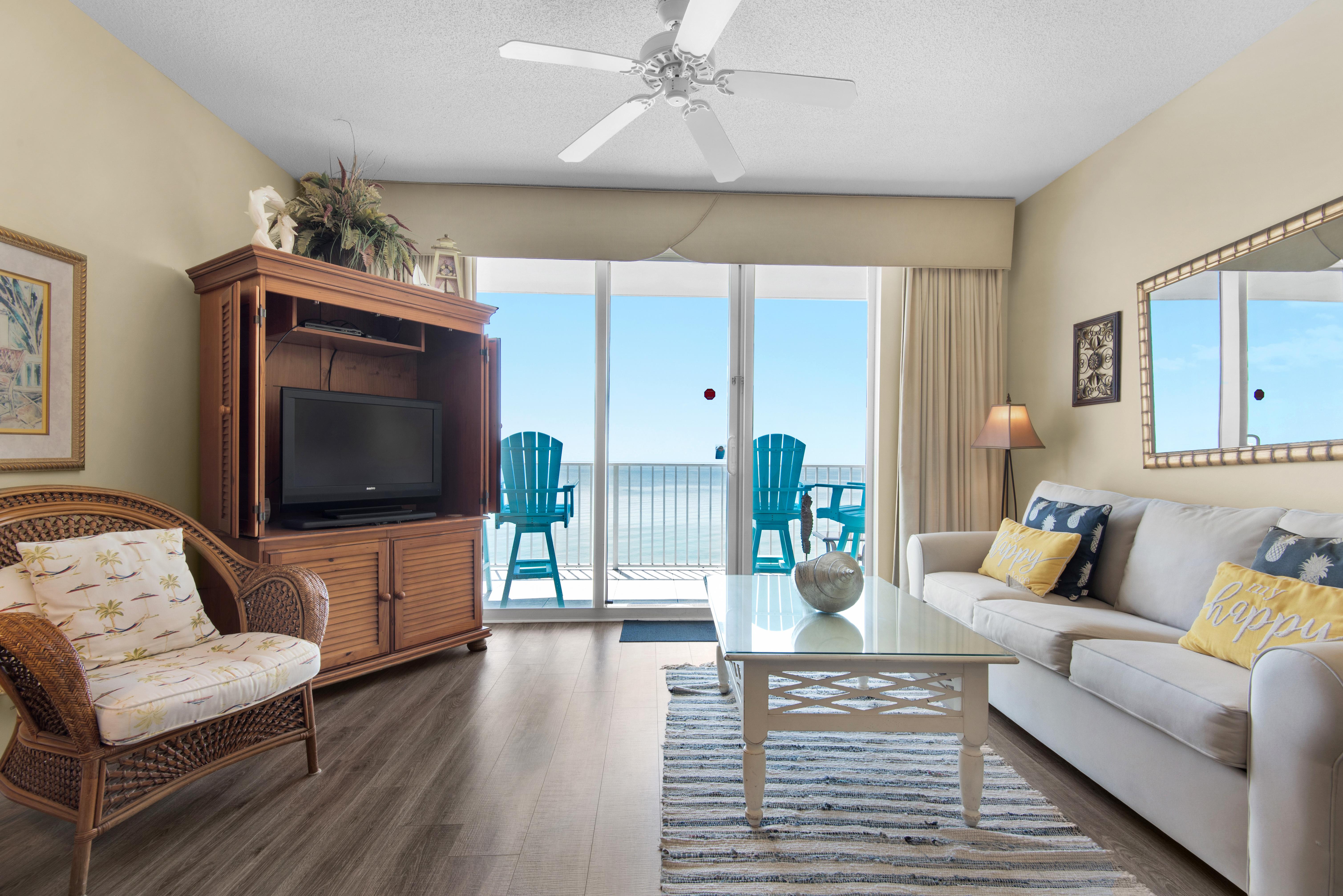 Majestic Sun 704B - Gulf View from Living Room