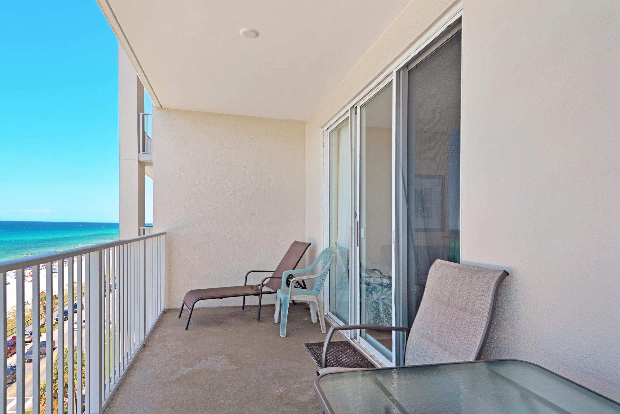 Majestic Sun 704A - Beach View Private Balcony, Lounge Chairs