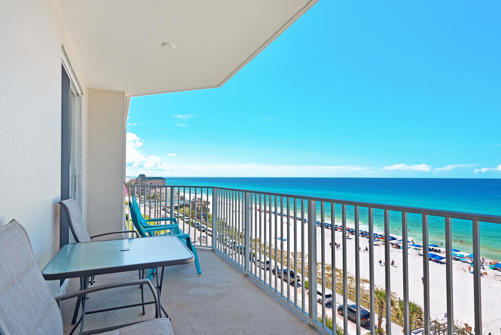 Majestic Sun 704A - Beach View Private Balcony, Lounge Chairs
