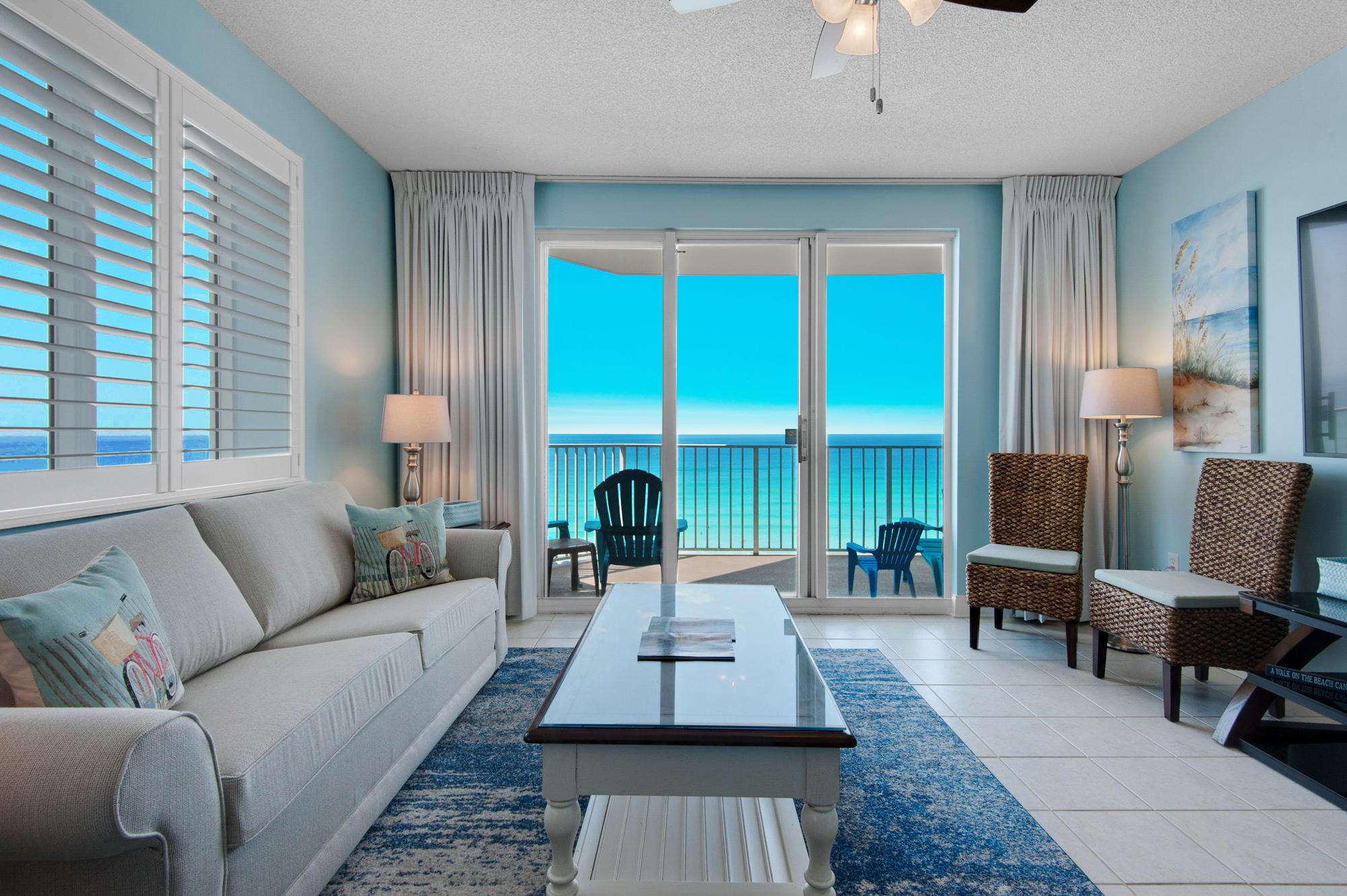 Majestic Sun 701B - Beach View Living Area, HDTV, Sleeper Sofa