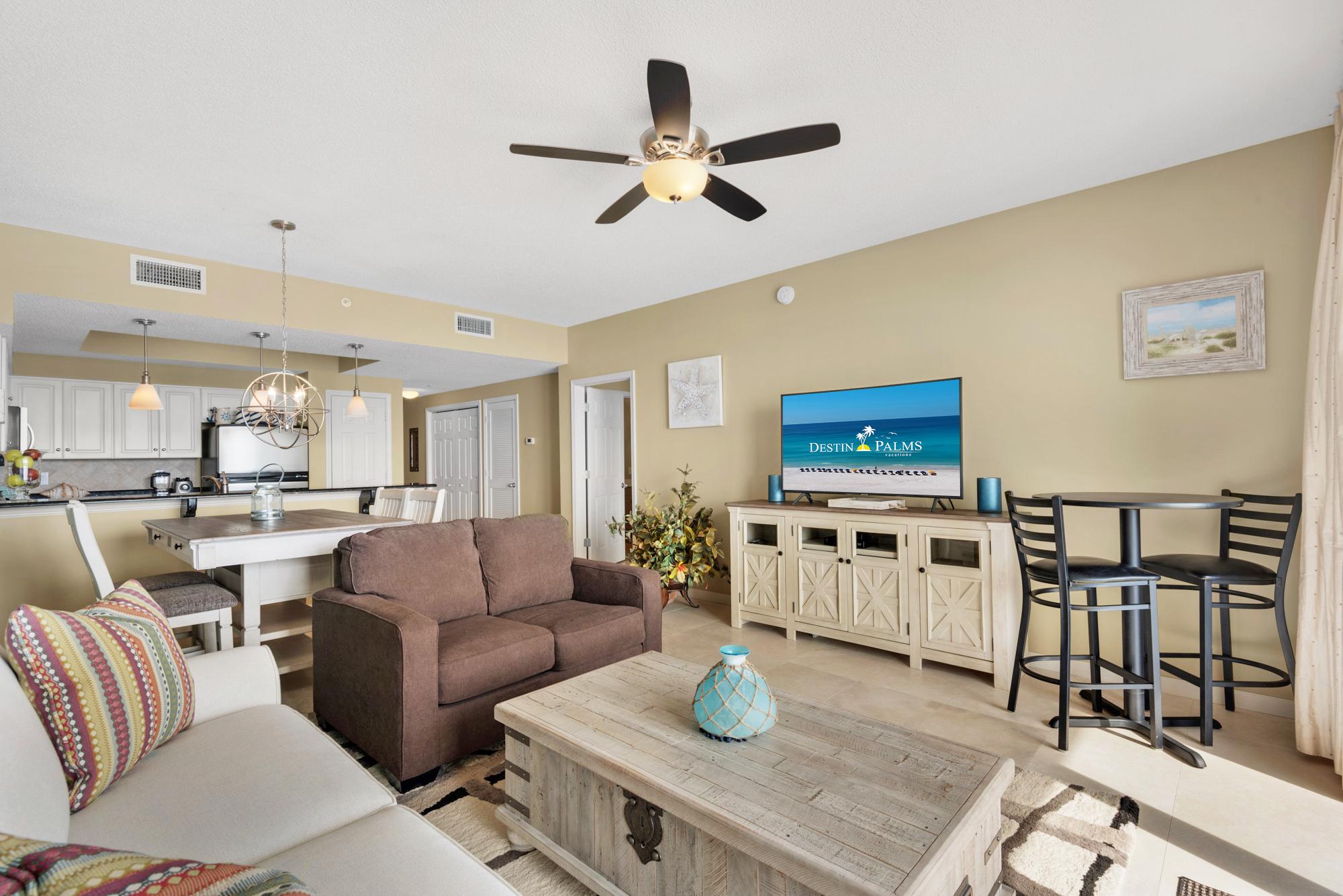 Majestic Sun 802A - Gulf View Living Area, HDTV, Sleeper Sofas