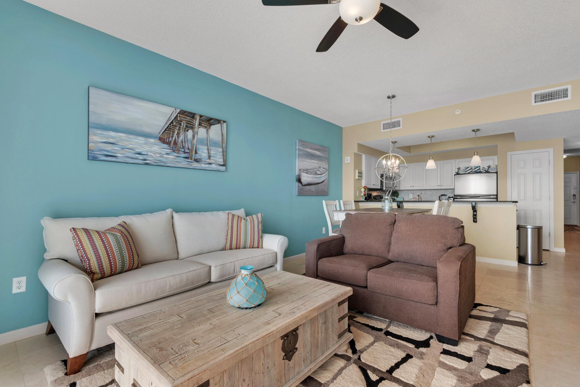 Majestic Sun 802A - Gulf View Living Area, HDTV, Sleeper Sofas