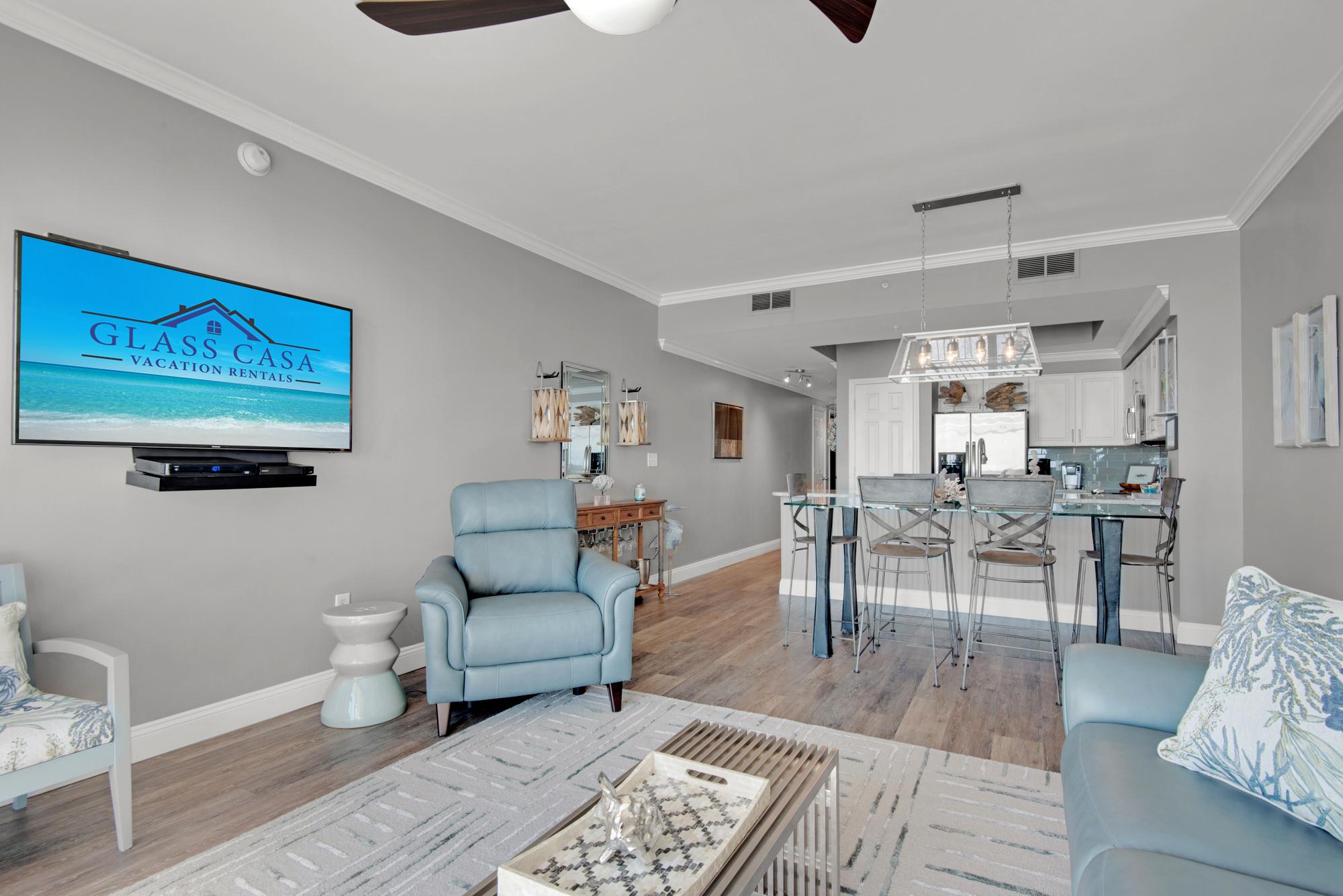 Majestic Sun 510A - Beach View Living Area w/ HDTV