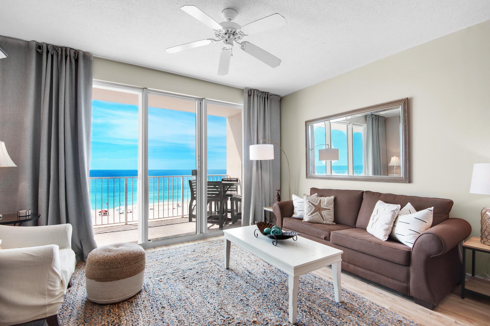 Majestic Sun 402B - Beach View Living Area w/ TV, Sleeper Sofa