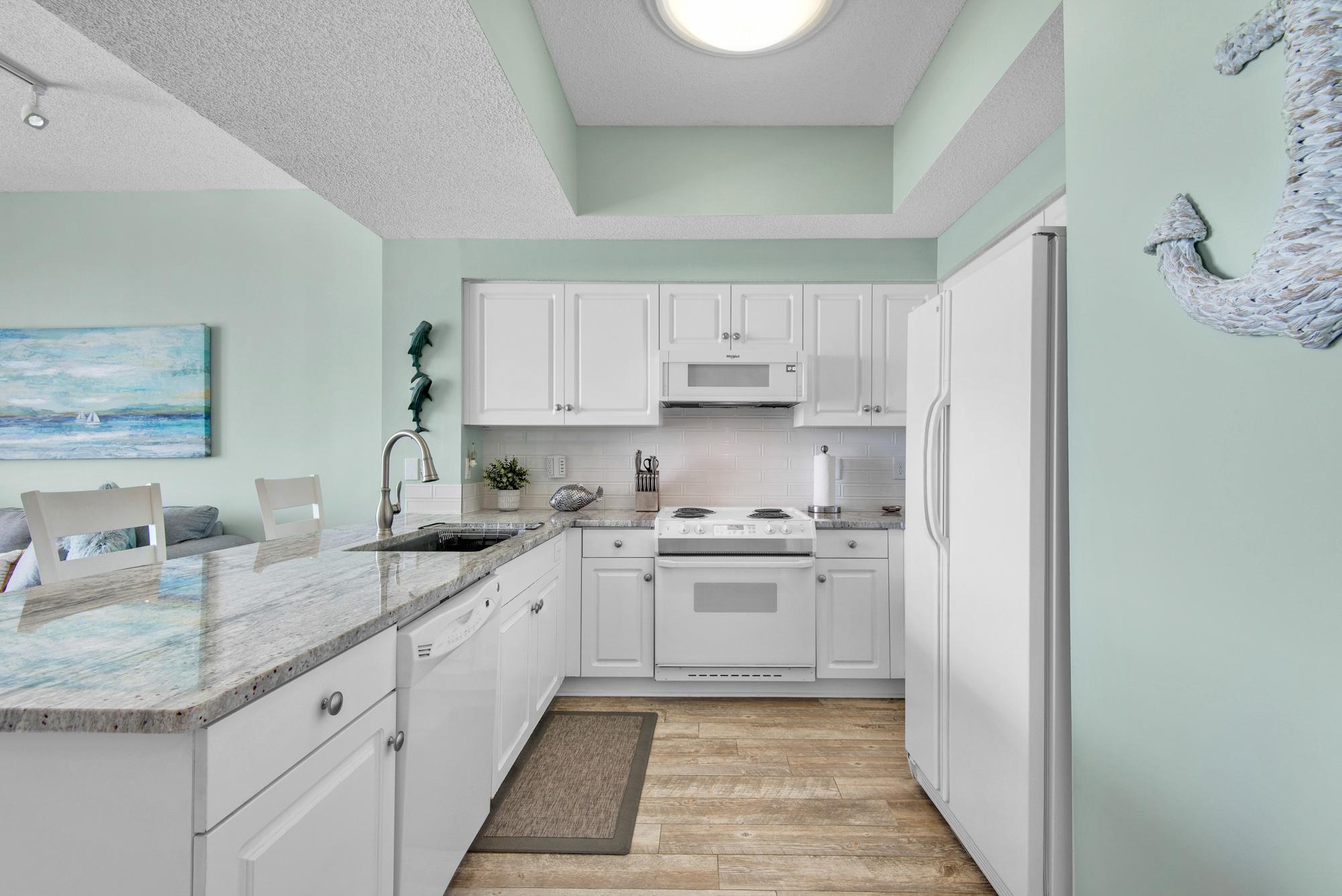 Majestic Sun 707B - Kitchen w/ Views of The Beach