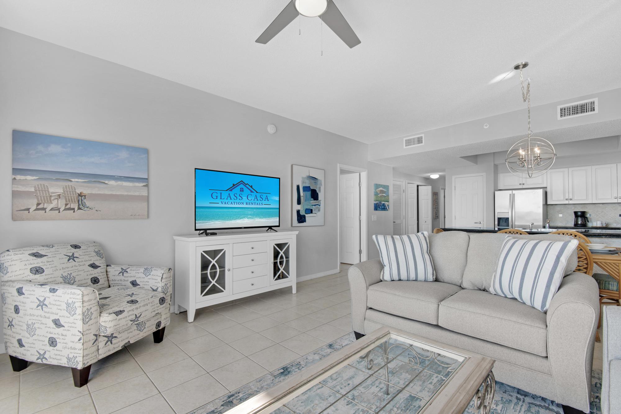 Majestic Sun 311B - Beach View Living Room, HDTV, Sleeper Sofa