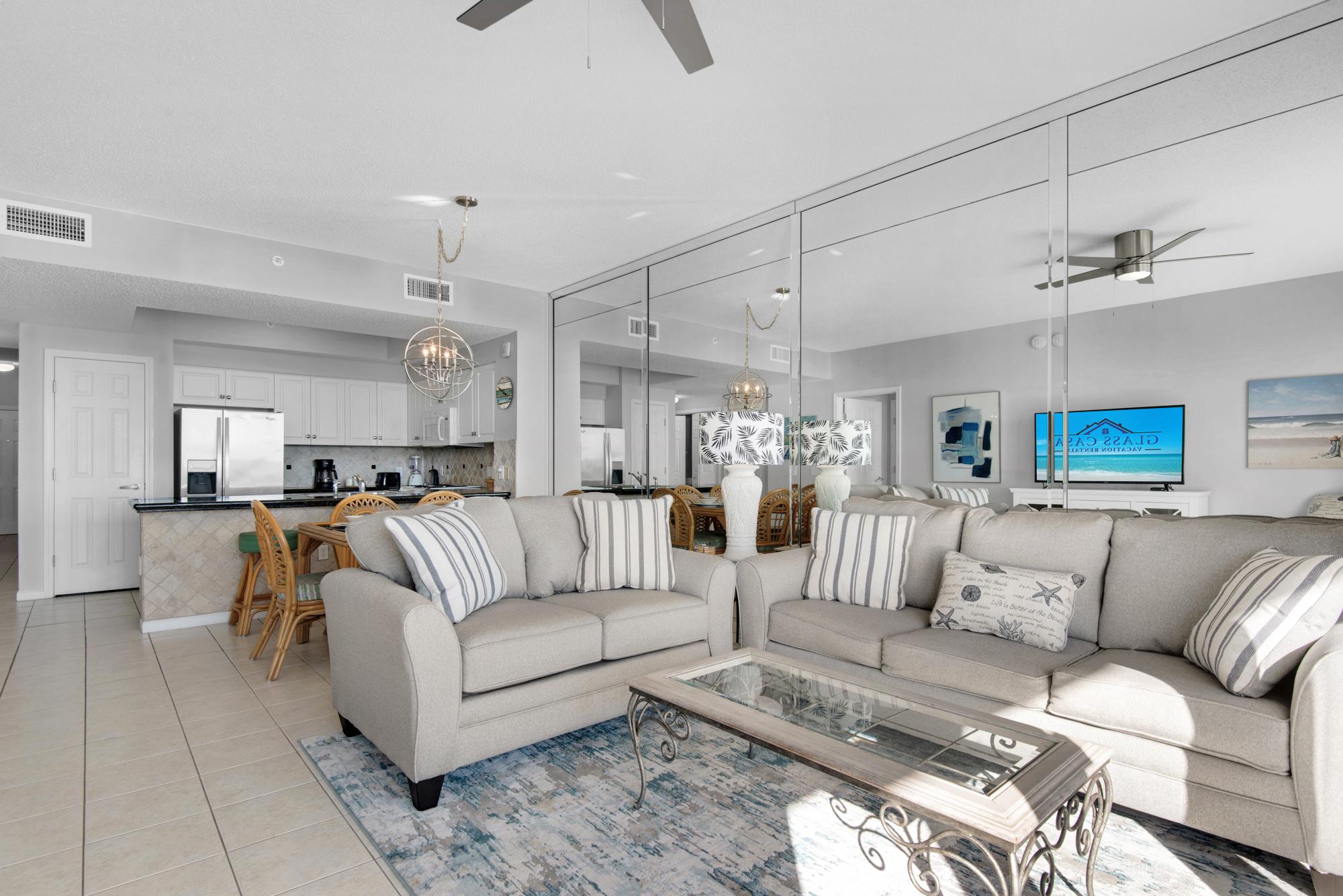 Majestic Sun 311B - Beach View Living Room, HDTV, Sleeper Sofa