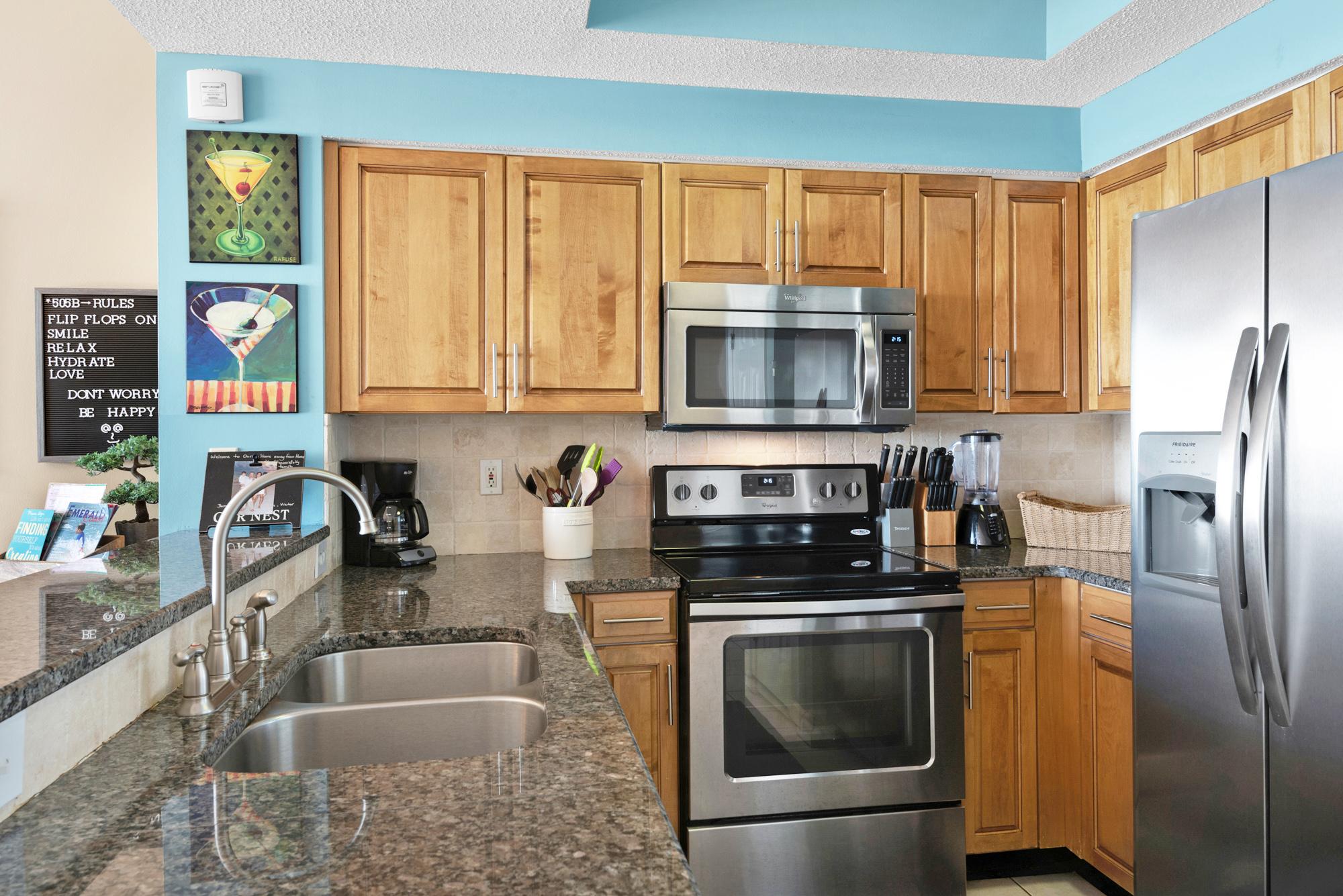 Majestic Sun 505B - Kitchen w/ Stainless Steel Appliances
