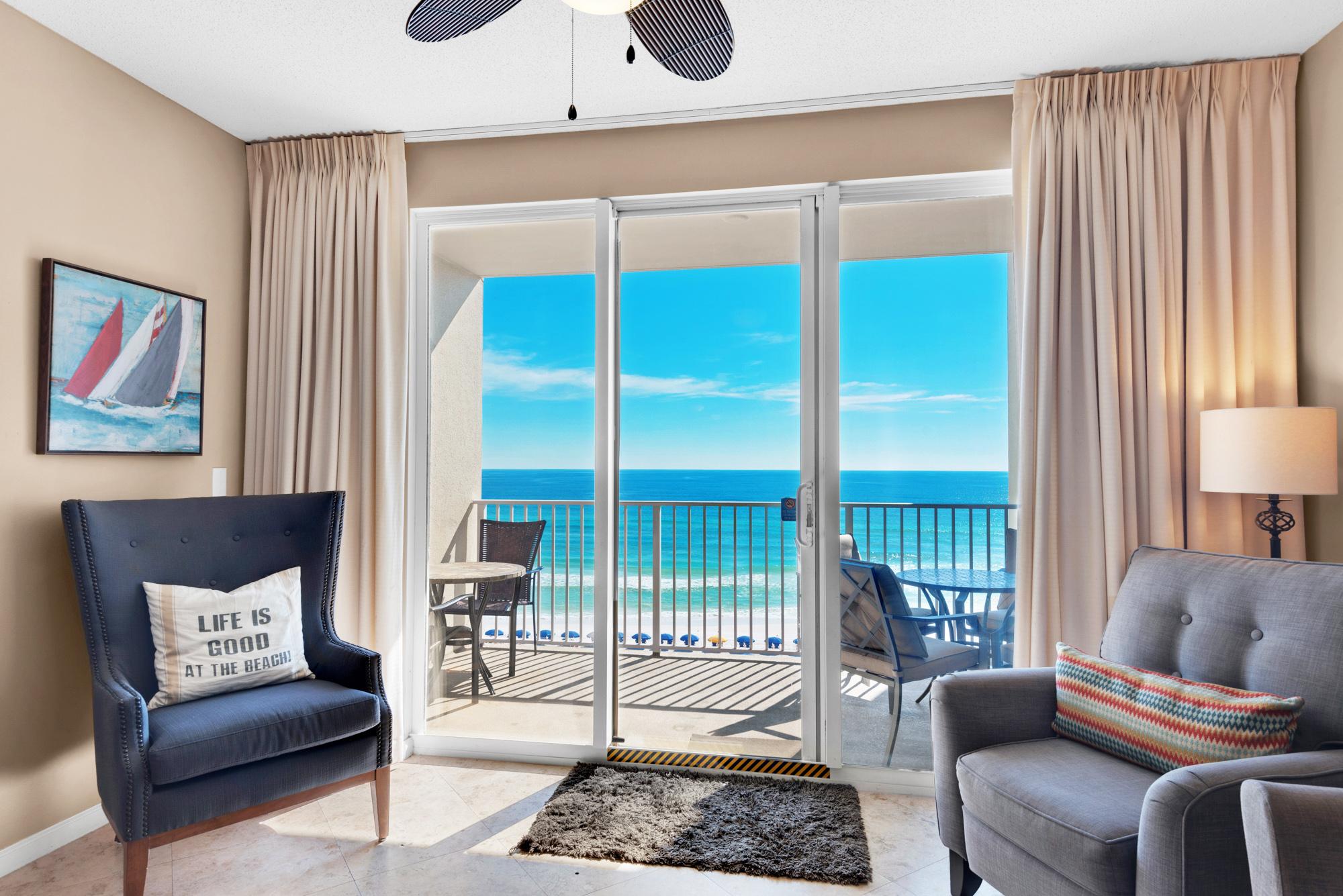 Majestic Sun 505B - Beach View Living Area, HDTV, Sleeper Sofa