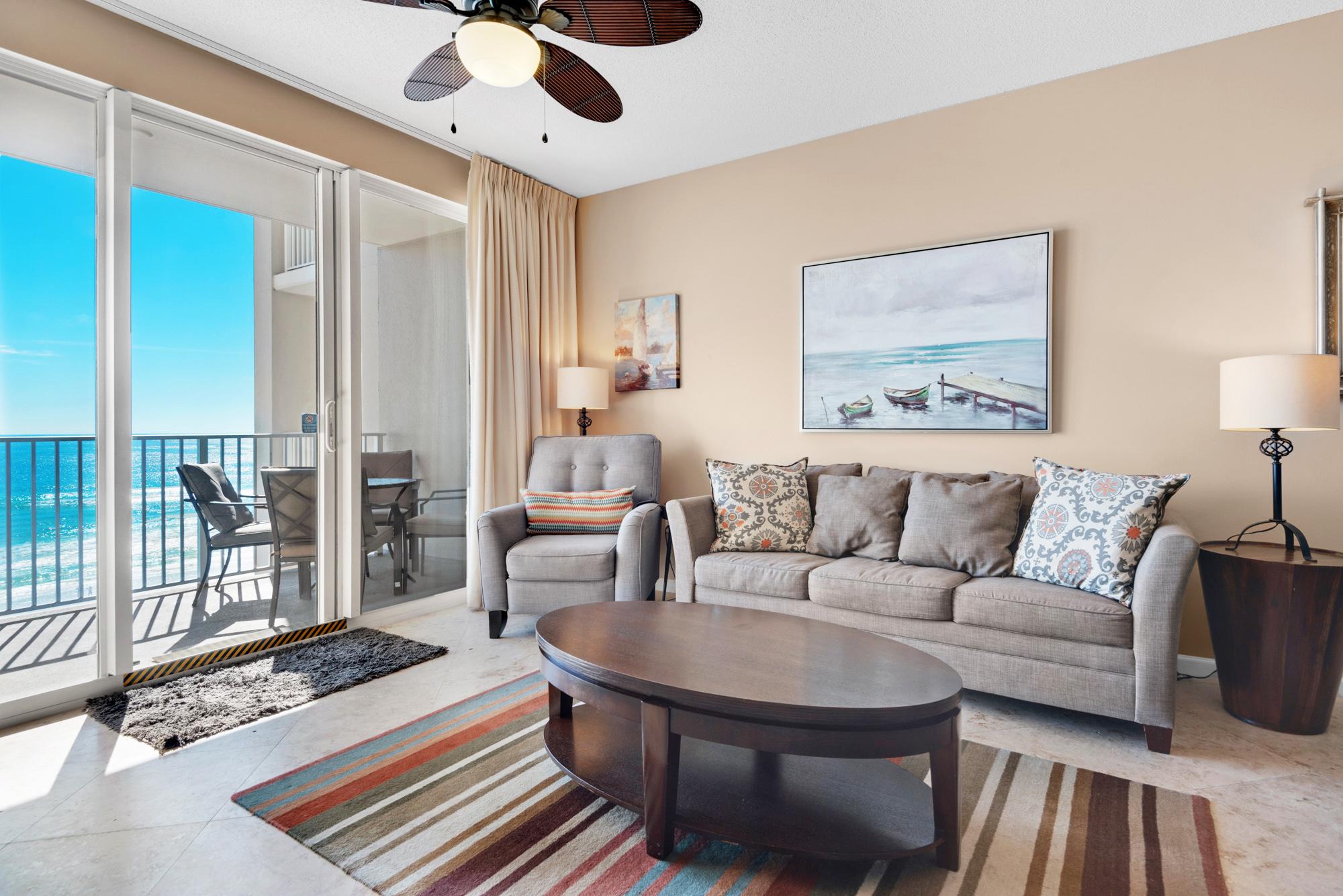 Majestic Sun 505B - Beach View Living Area, HDTV, Sleeper Sofa
