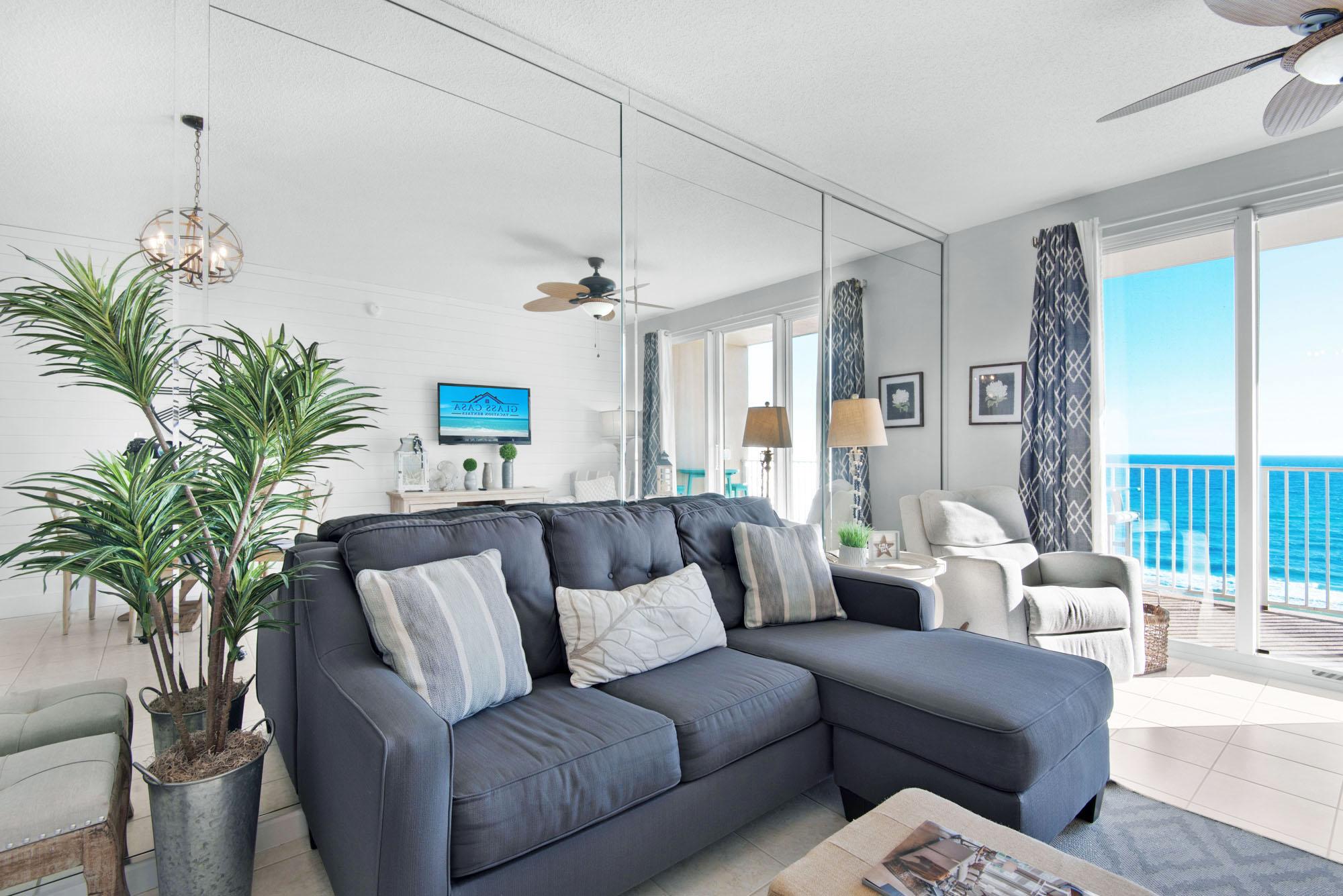 Majestic Sun 612B - Beach View Living Area, HDTV, Sleeper Sofa