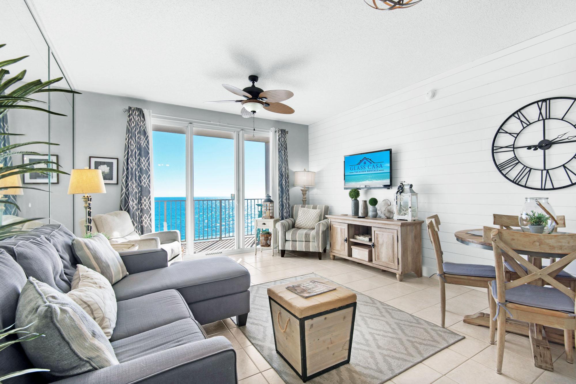 Majestic Sun 612B - Beach View Living Area, HDTV, Sleeper Sofa