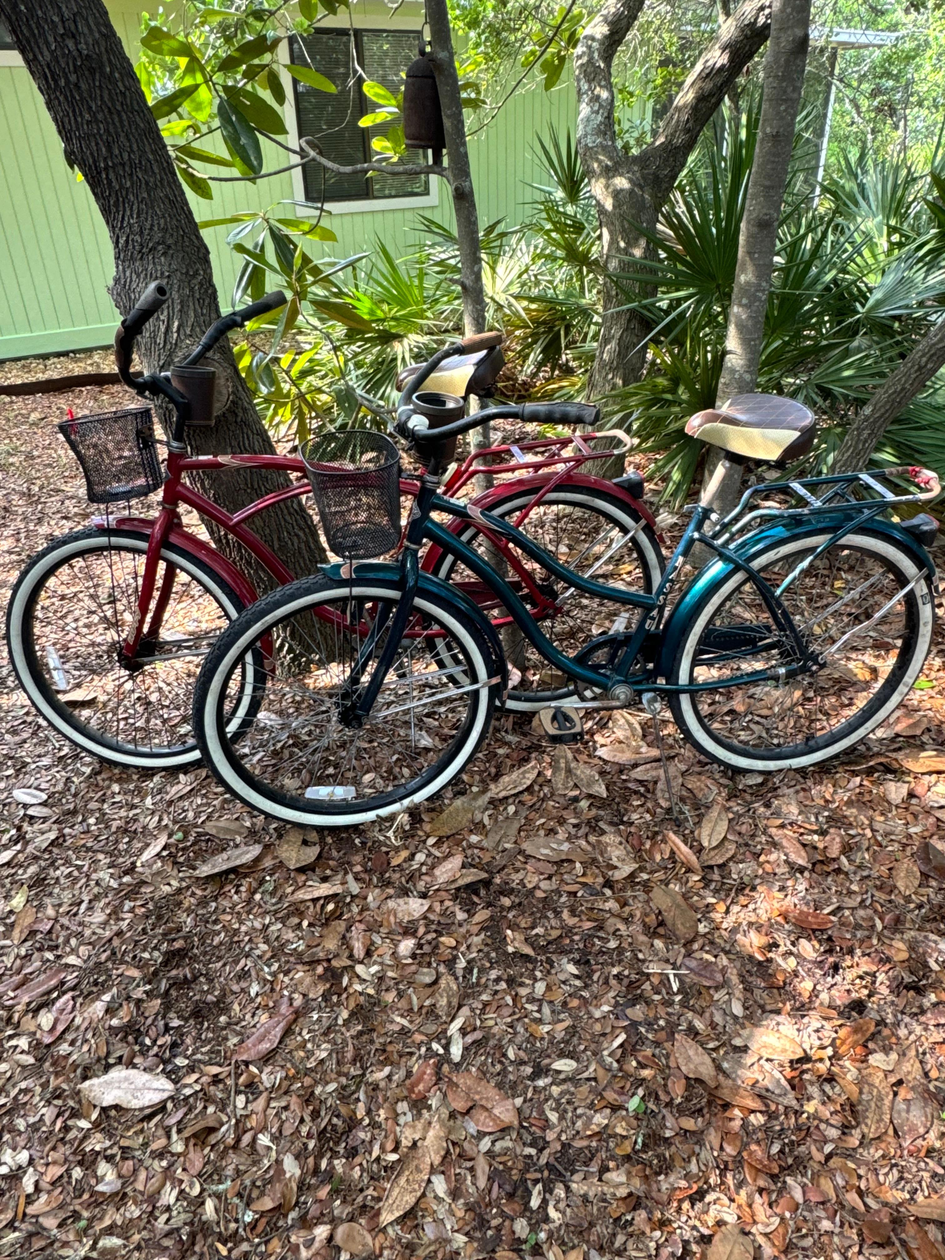 2 bikes available to cruise the streets