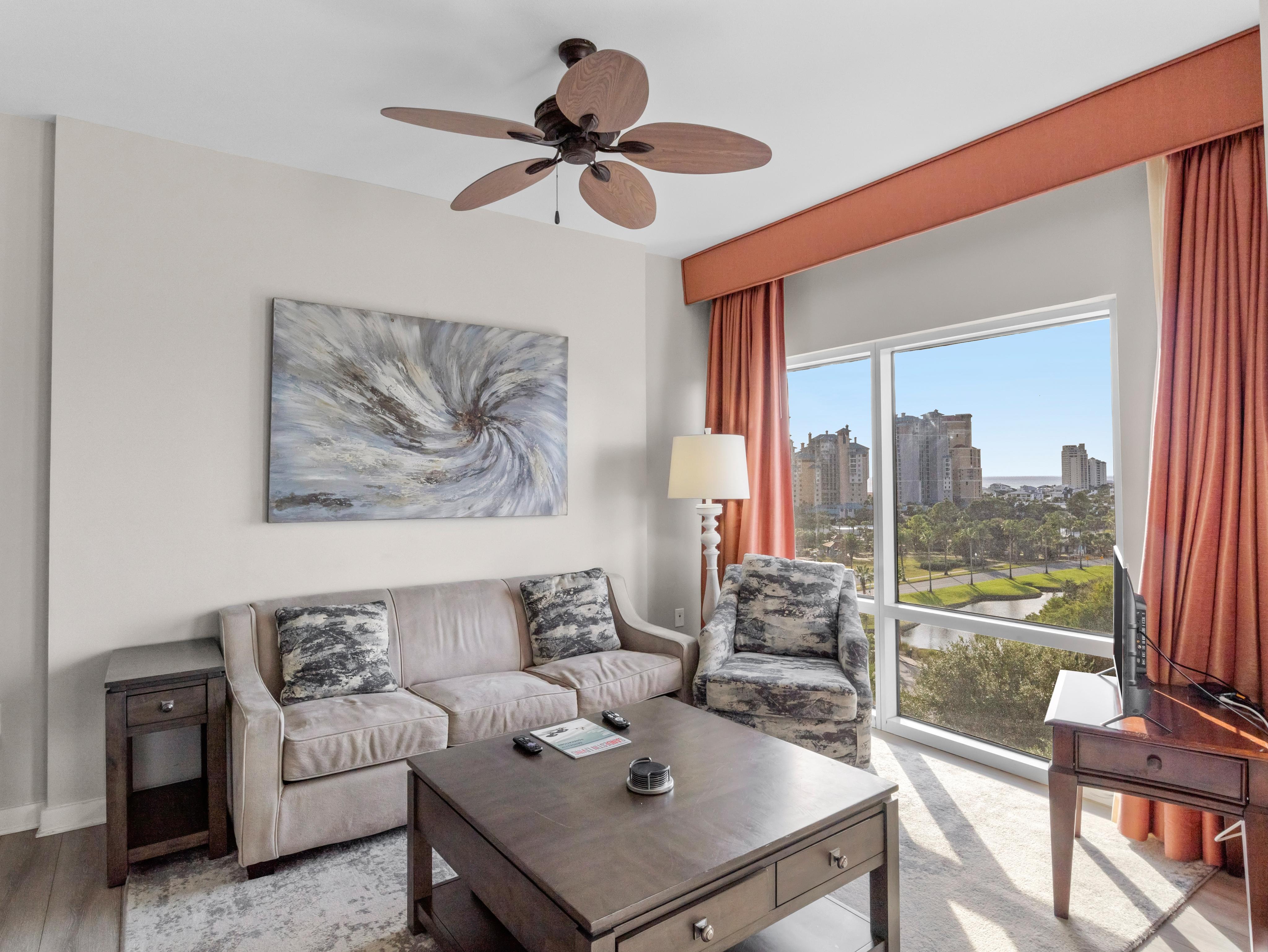 1BR Luau Condo 7th Floor Spanning Views of the resort and the Gulf at Sandestin Golf & Beach Resort
