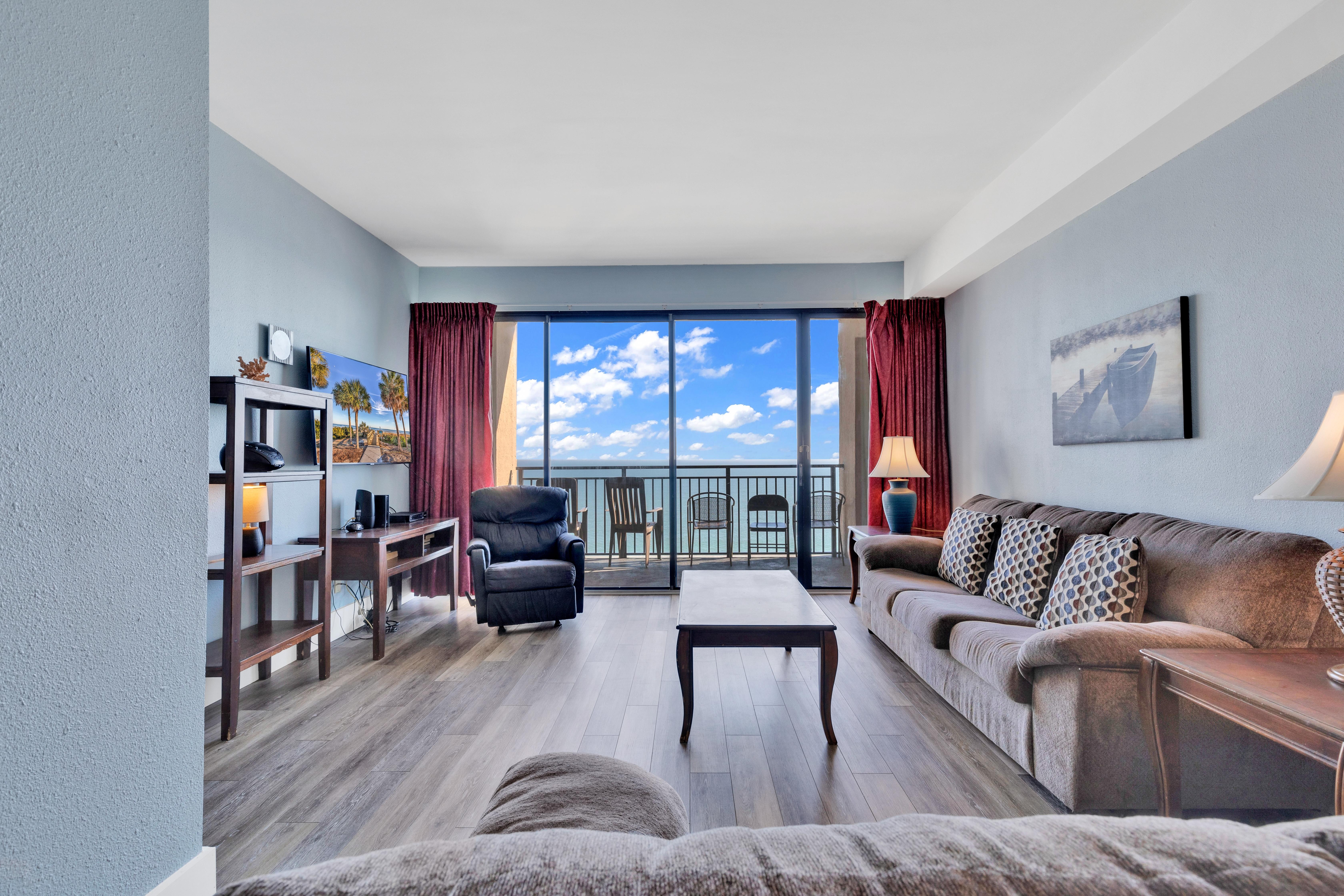 Scenic Views from the balcony at Ocean Forest Plaza Condos 6