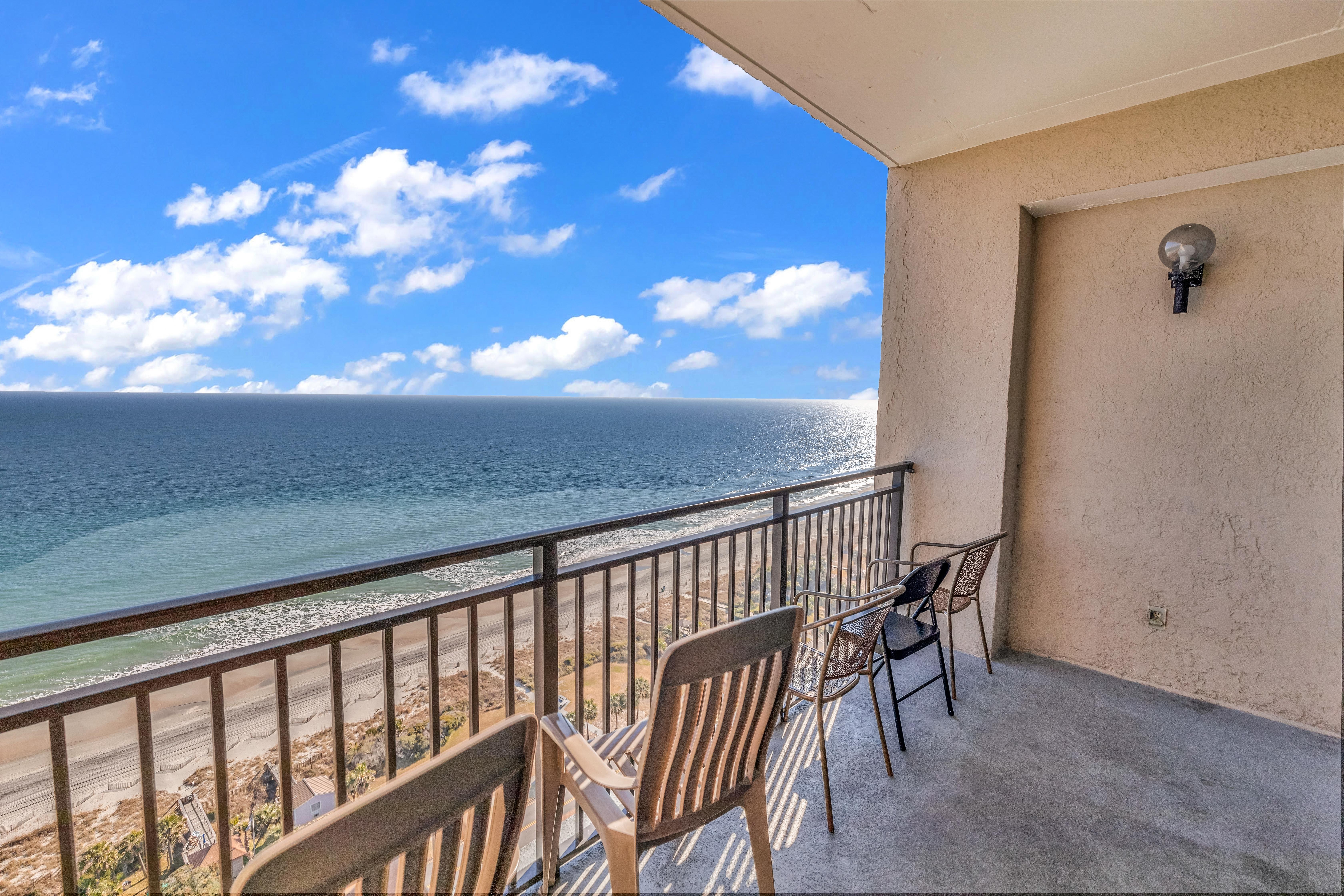 Scenic Views from the balcony at Ocean Forest Plaza Condos 3