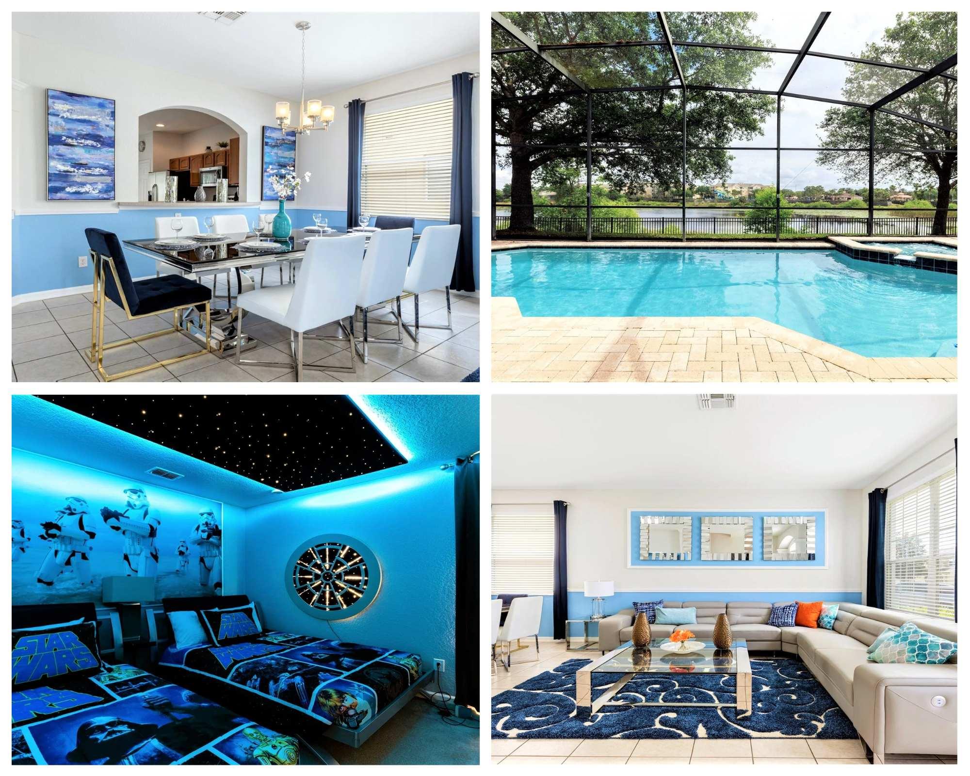 Home with Lakeview Close to Disney w Pool