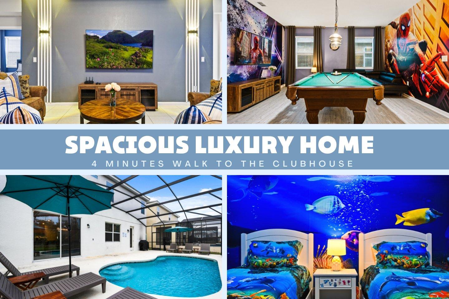 Opulent Retreat, Pool & Lake View, Near Parks