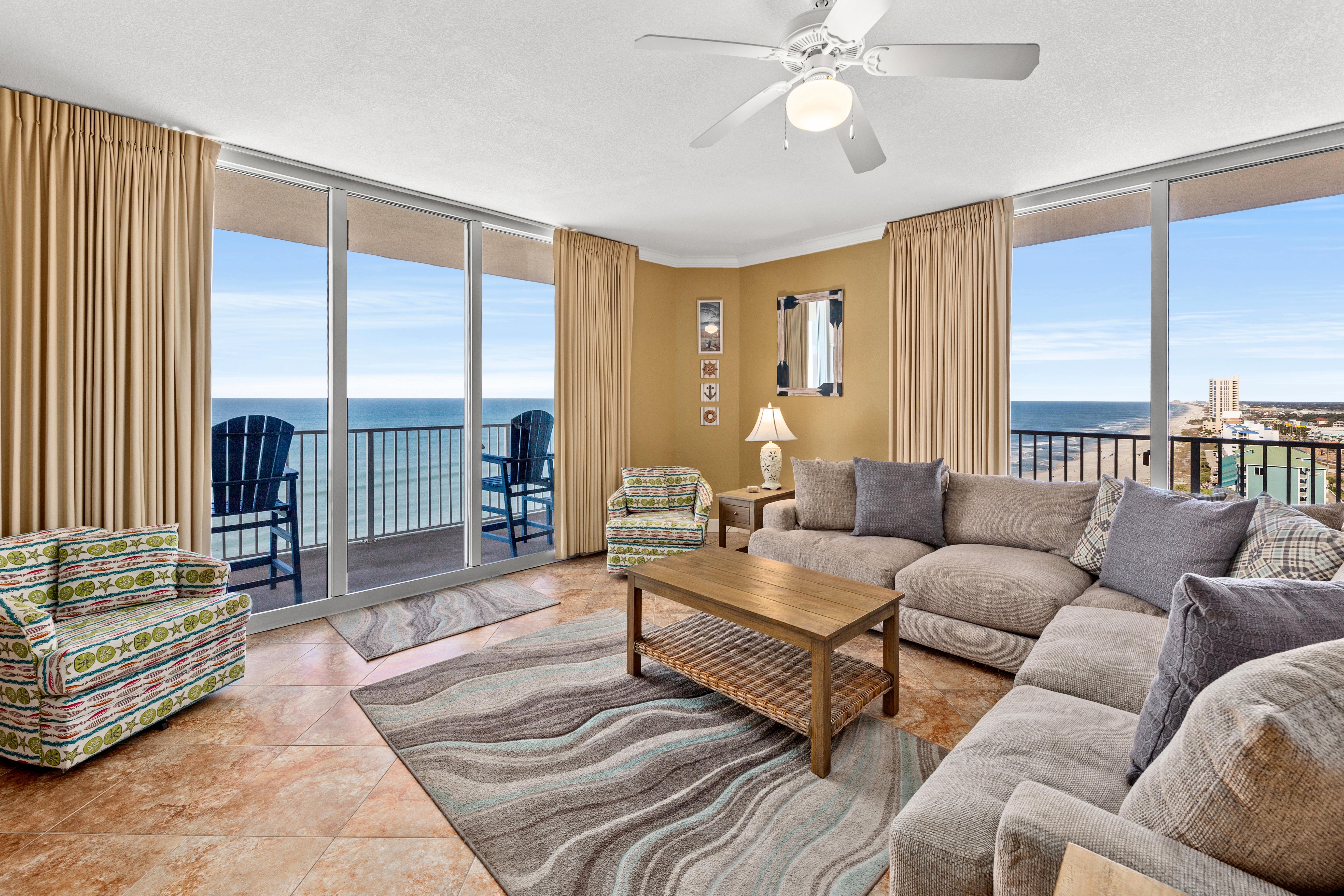 CORNER UNIT! Beach Views! FREE WIFI! 3-Bed, 3-Bath! Sleeps 9!