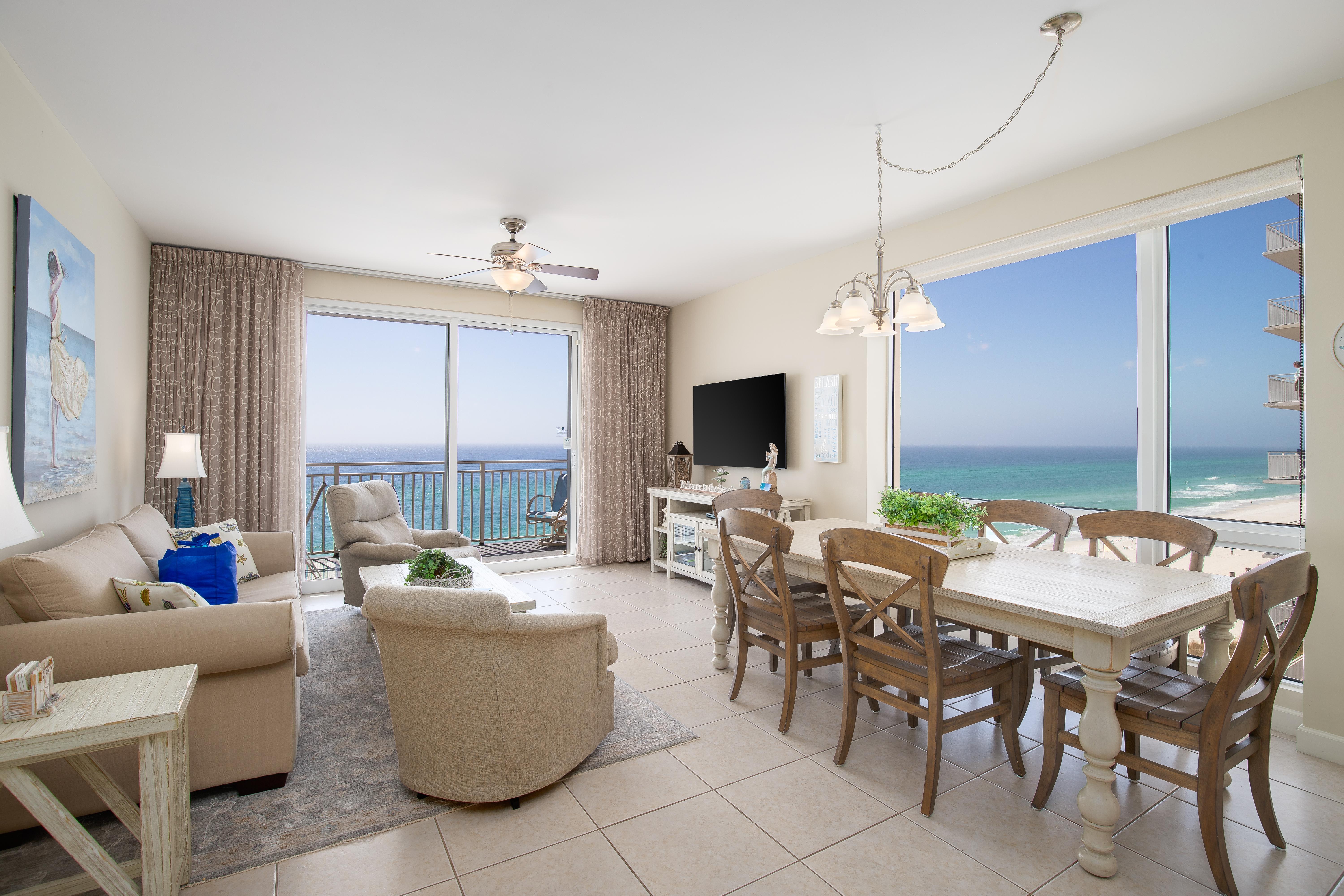 Water Park On-Site! 2 Beachfront Master Suites! Corner Balcony Views!