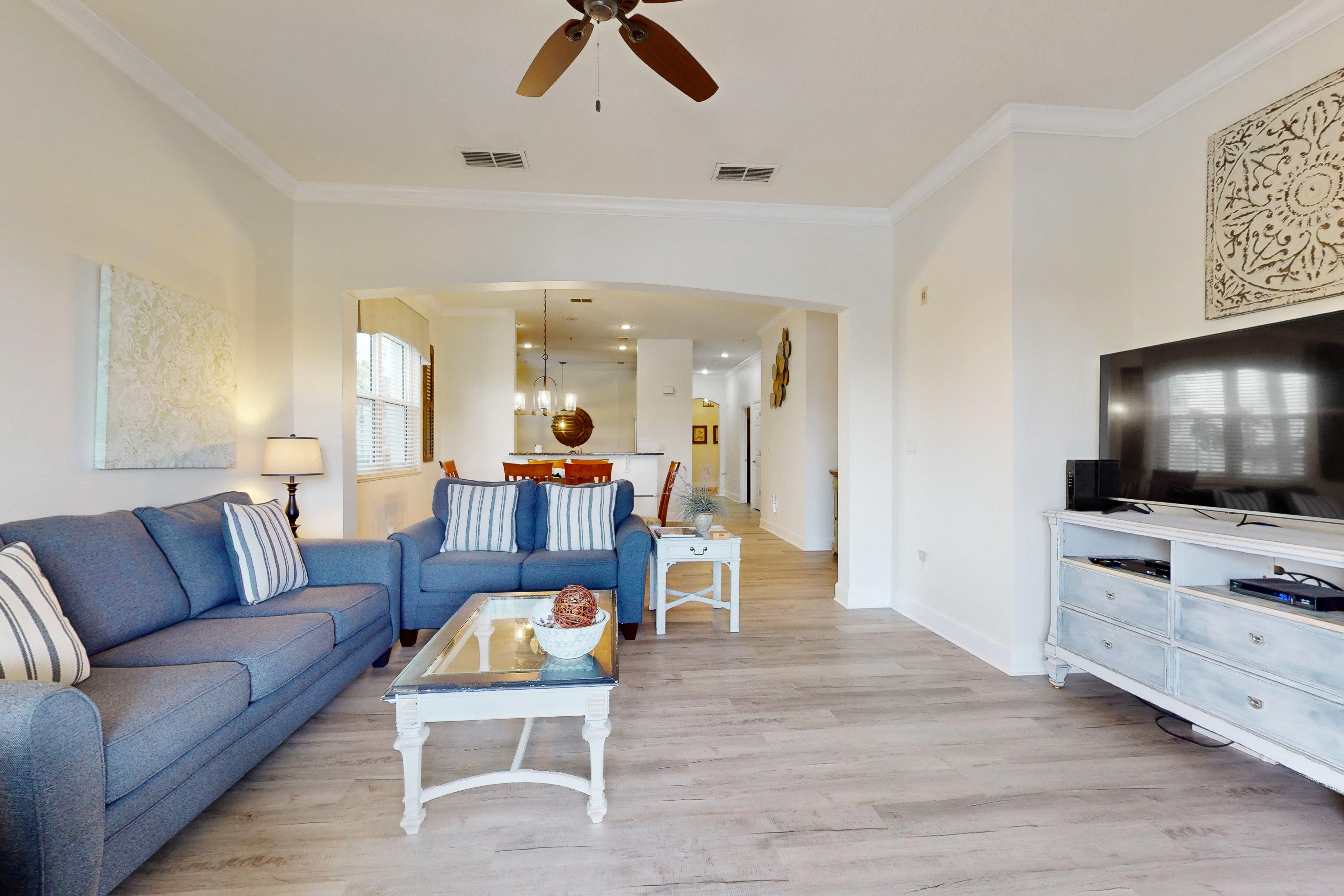 Second Floor, Dog-Friendly Condo with Shared Pool, High-Speed WiFi, & Central AC